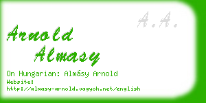 arnold almasy business card